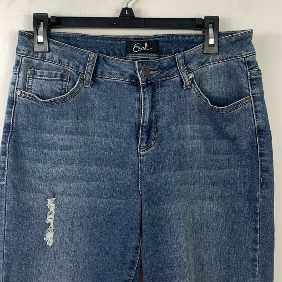 Earl Denim Stretch Jeans Capris Wm Sz 10 - Picture 2 of 6